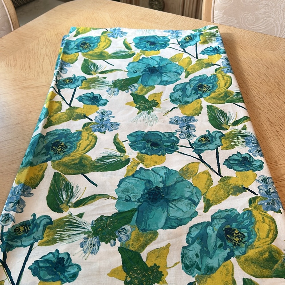 Opalhouse Floral Shower Curtain - Teal and Yellow